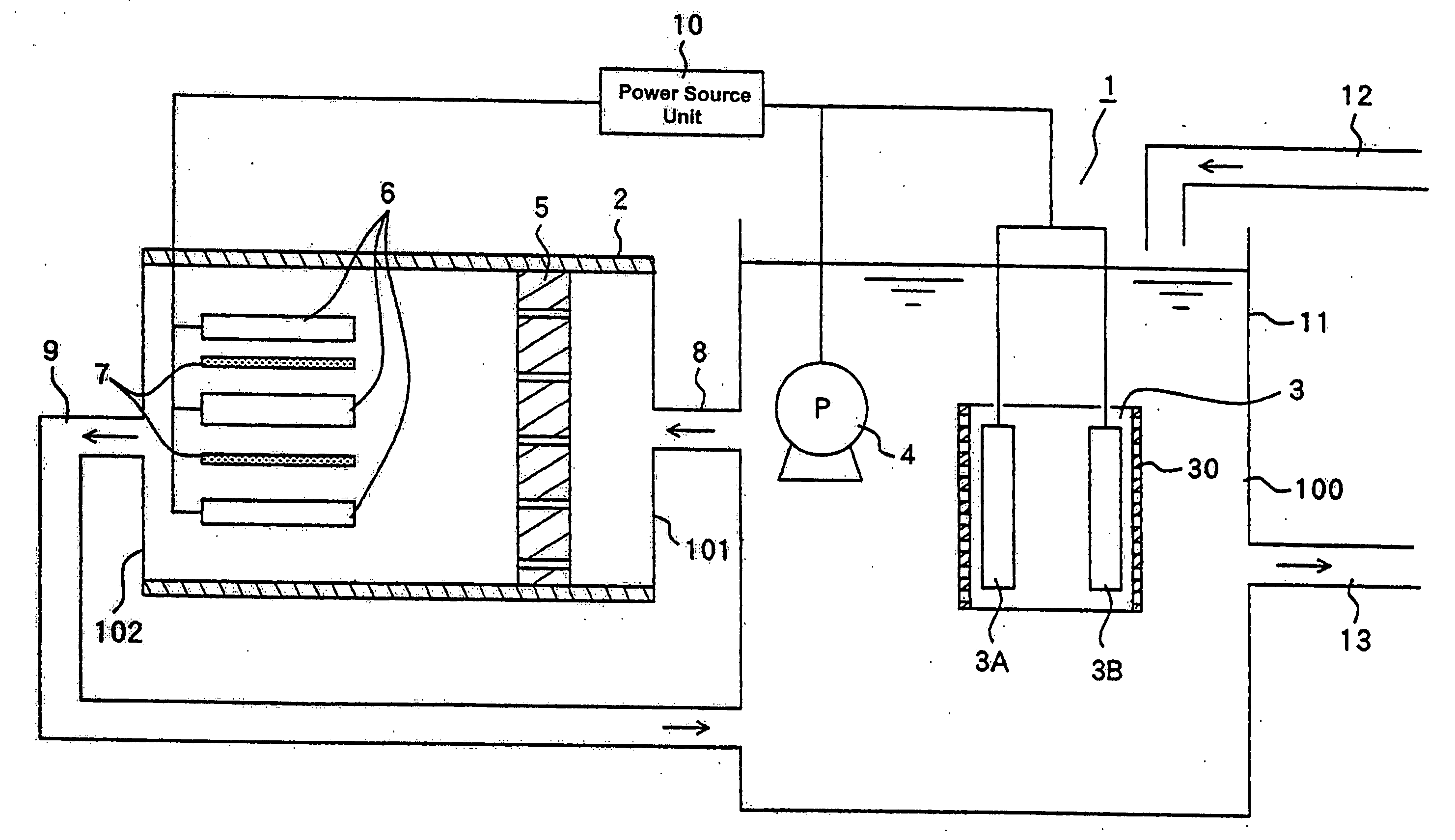 Photocatalyst water treating apparatus