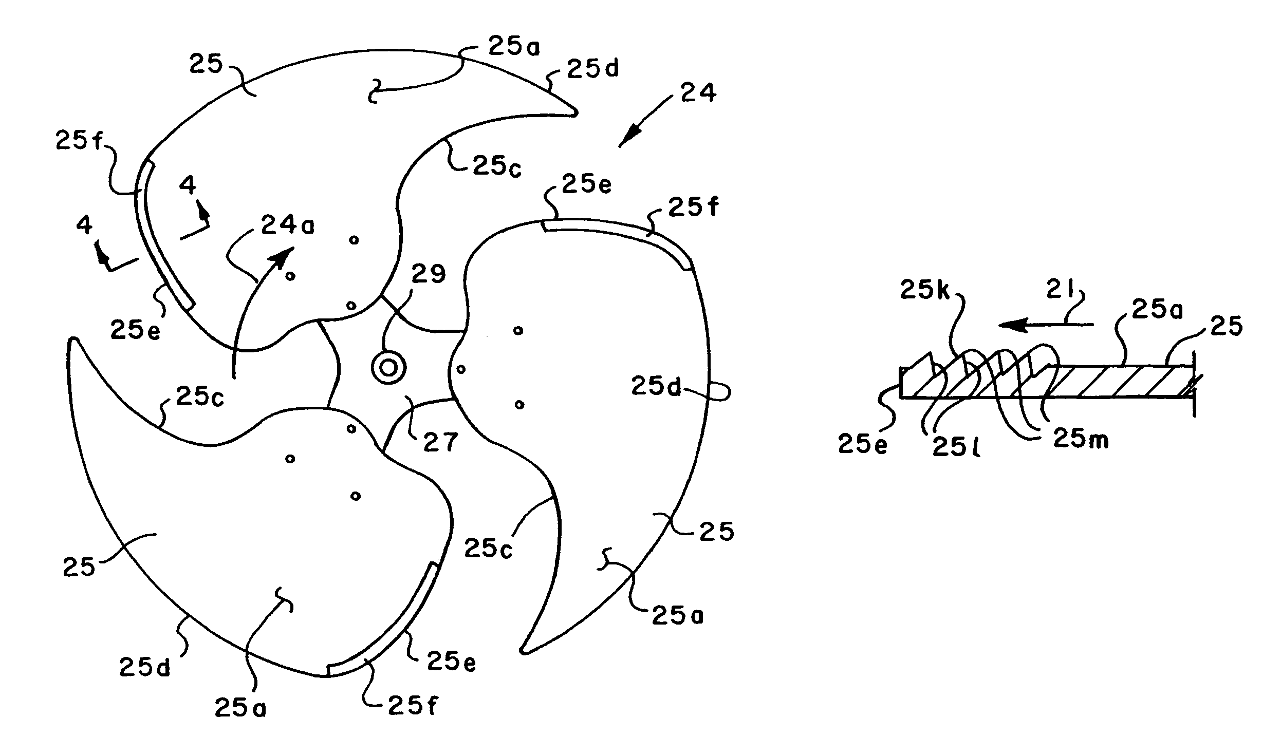 Fan with reduced noise generation