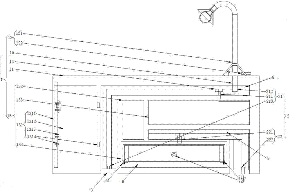 Integrated table cabinet