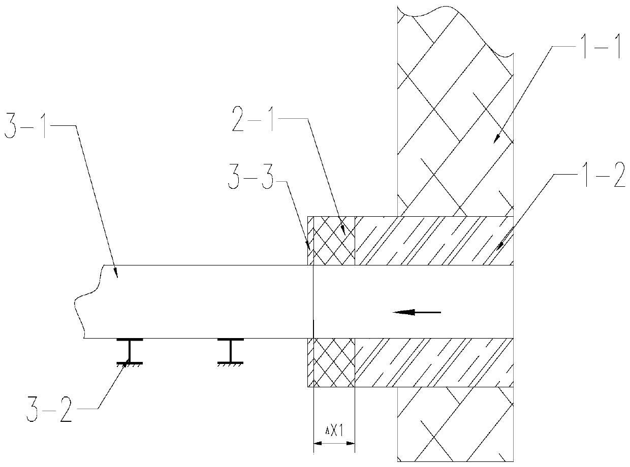 Glass kiln flue gas outlet structure