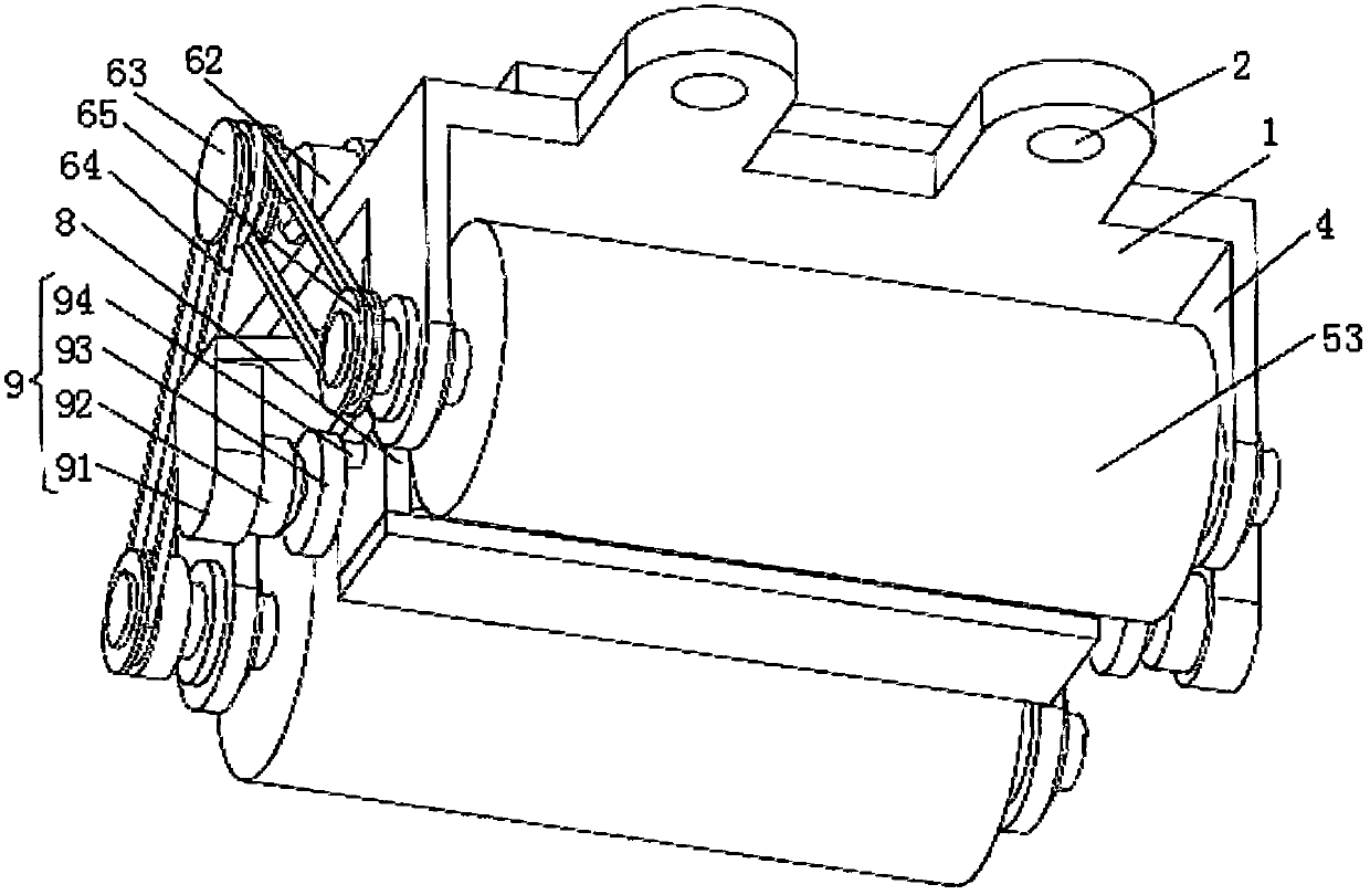 Rear-arranged hammering pressure device for road and bridge construction asphalt paver