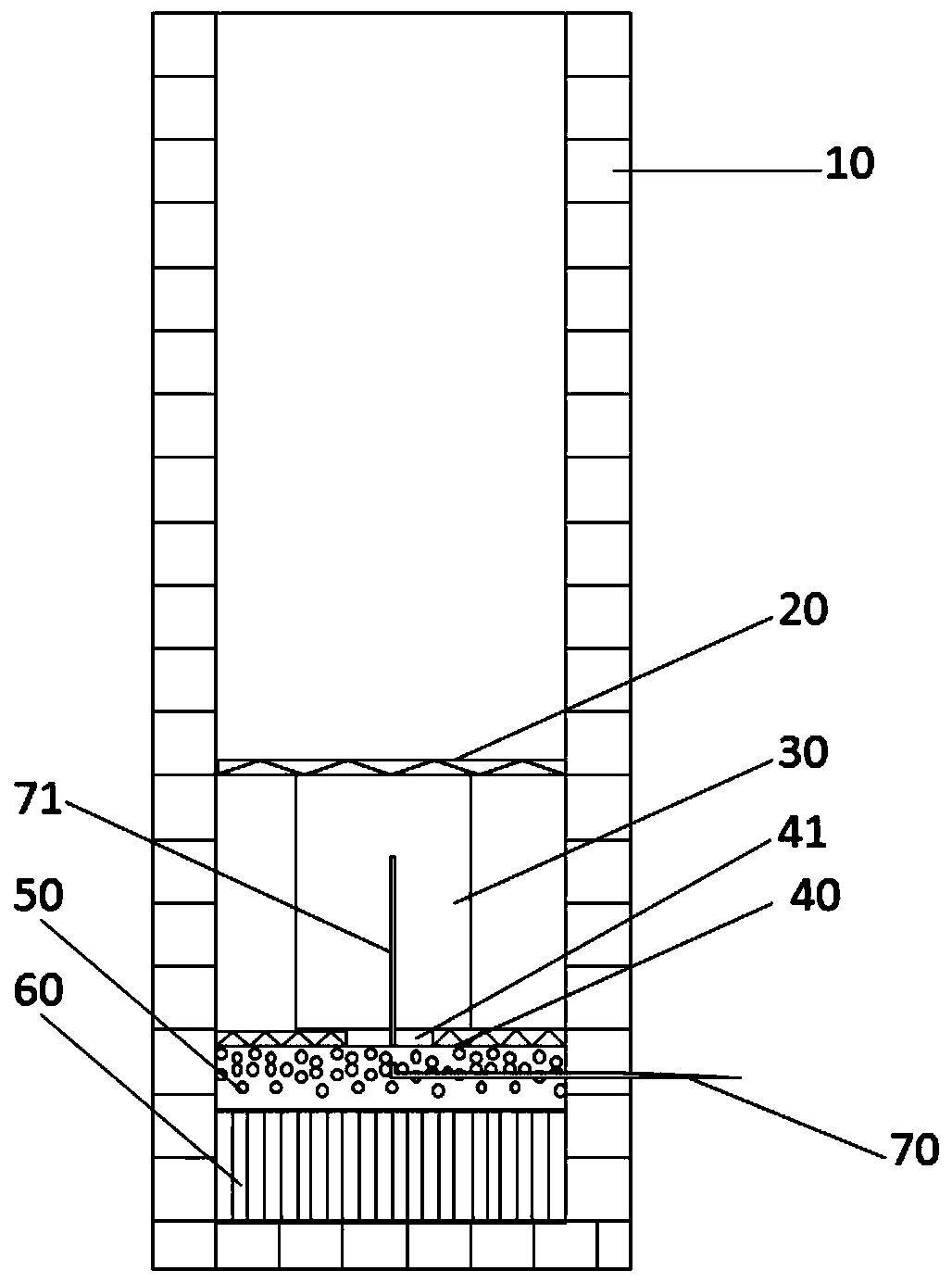 Combined firework structure inner barrel and launching barrel without being covered with circular paper cover for sealing