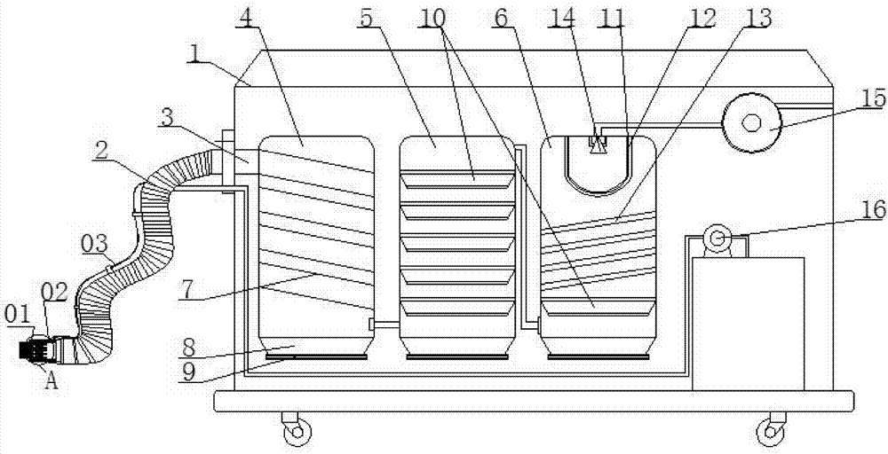 High-efficiency cleaning device