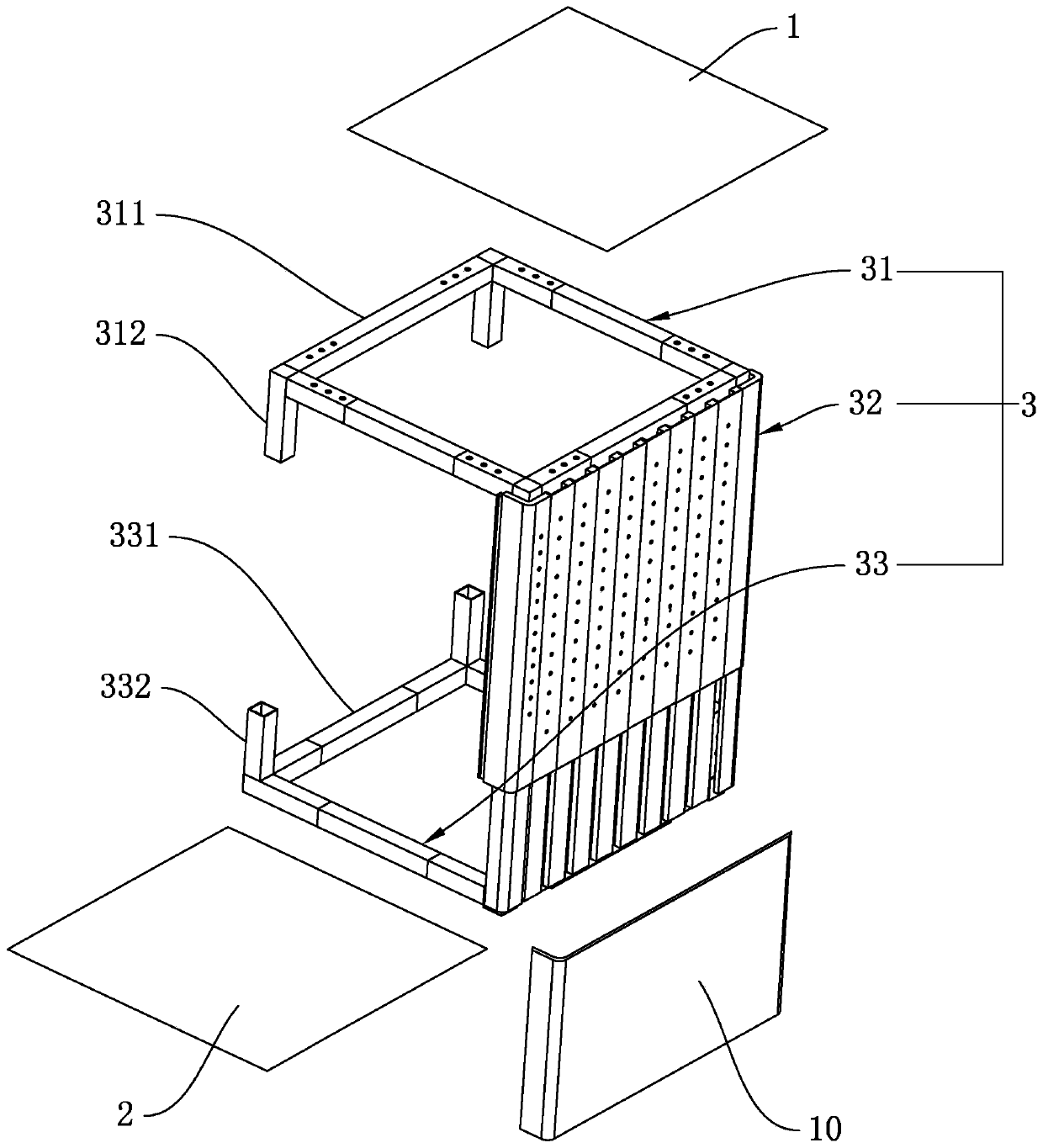 Assembled power distribution cabinet