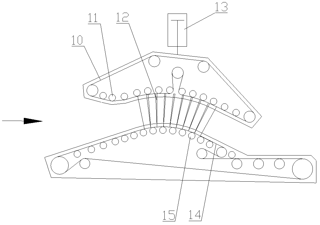 Tobacco piece scattering regionalization dampening system and process