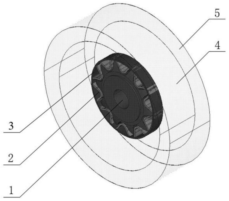 Asynchronous double-frequency induction heating numerical simulation method based on specially-shaped inductors