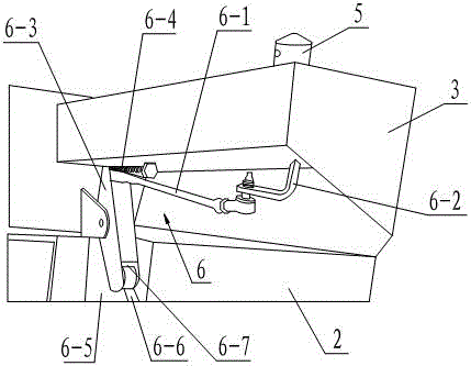 Automatic locking and unlocking device for container dumper undercarriage