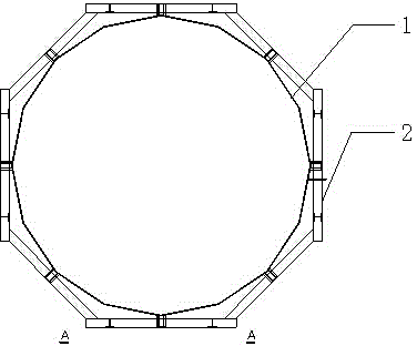 Desulphurizing tower bottom replacing method employing Jig frame bearing