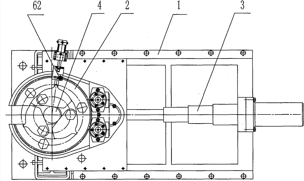 High-efficiency hydraulic twisting machine capable of staggering orifice