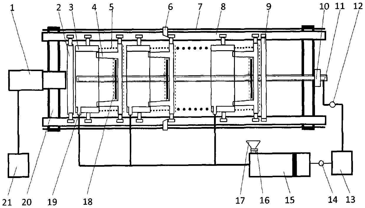 Sludge strong pressure deep dewatering system