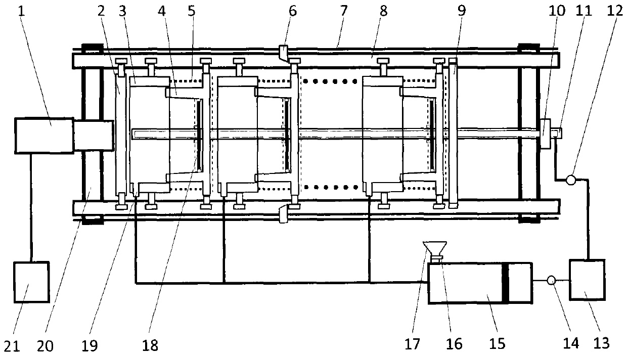 Sludge strong pressure deep dewatering system