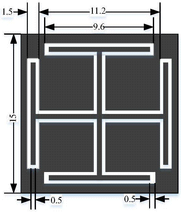 Fractal technology-based chipless RFID (radio frequency identification) tag and RCS (radar cross section) amplitude coding method thereof