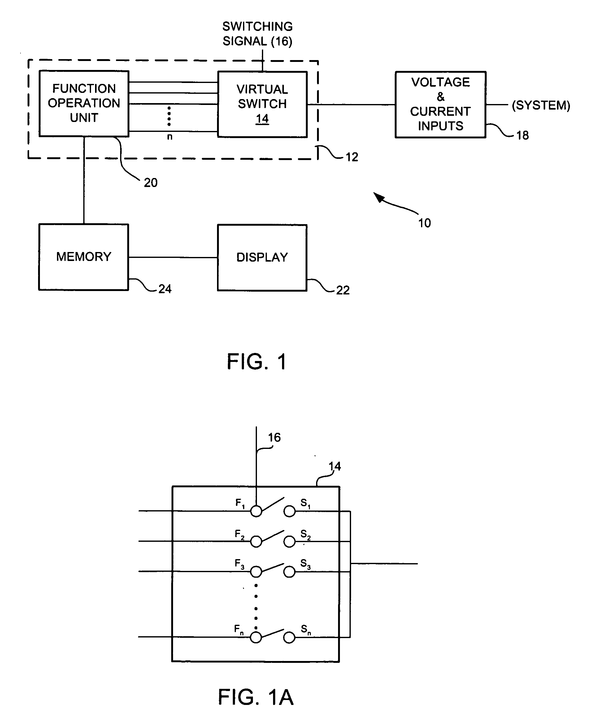 System and method utilizing virtual switching for electrical panel metering