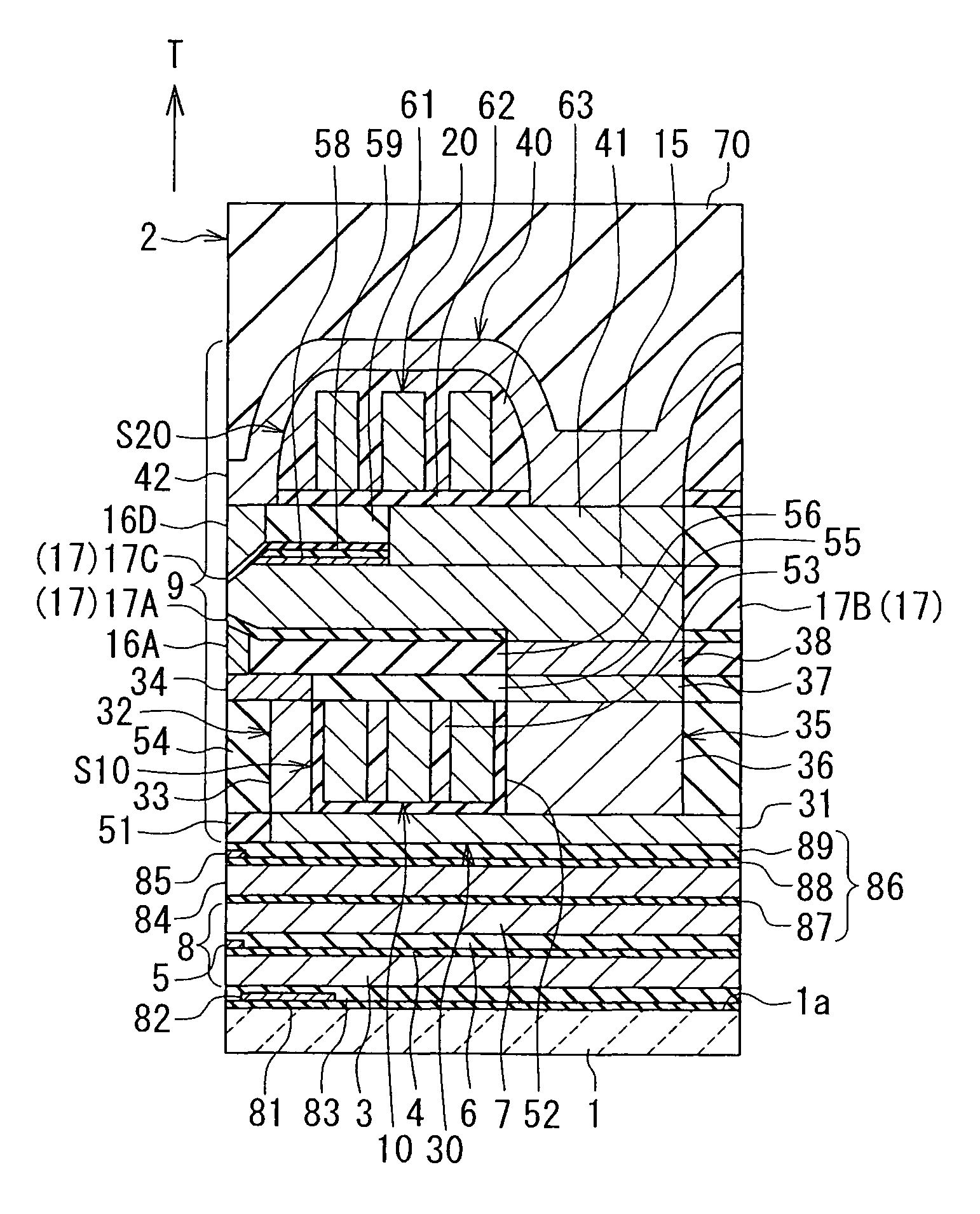 Magnetic head for perpendicular magnetic recording having a main pole and a shield