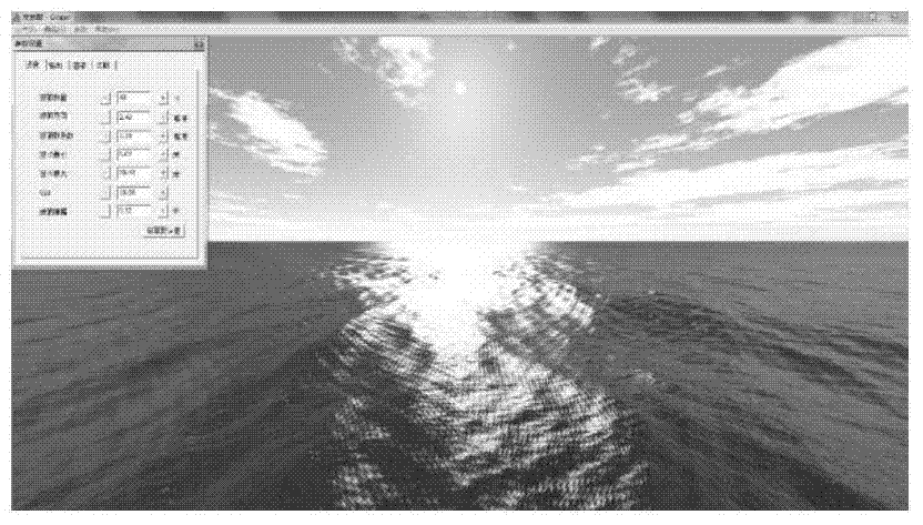 Dynamic interpolation method and sea surface scene generation method