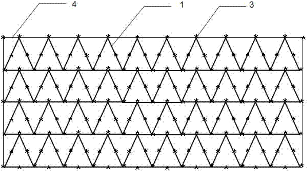 Elliptic stereoscopic triangular meshy magic cube structural component