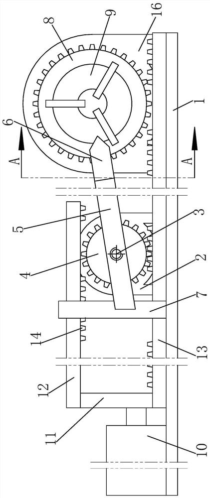 An automatic cleaning device for the outer arc surface of a large aluminum tube