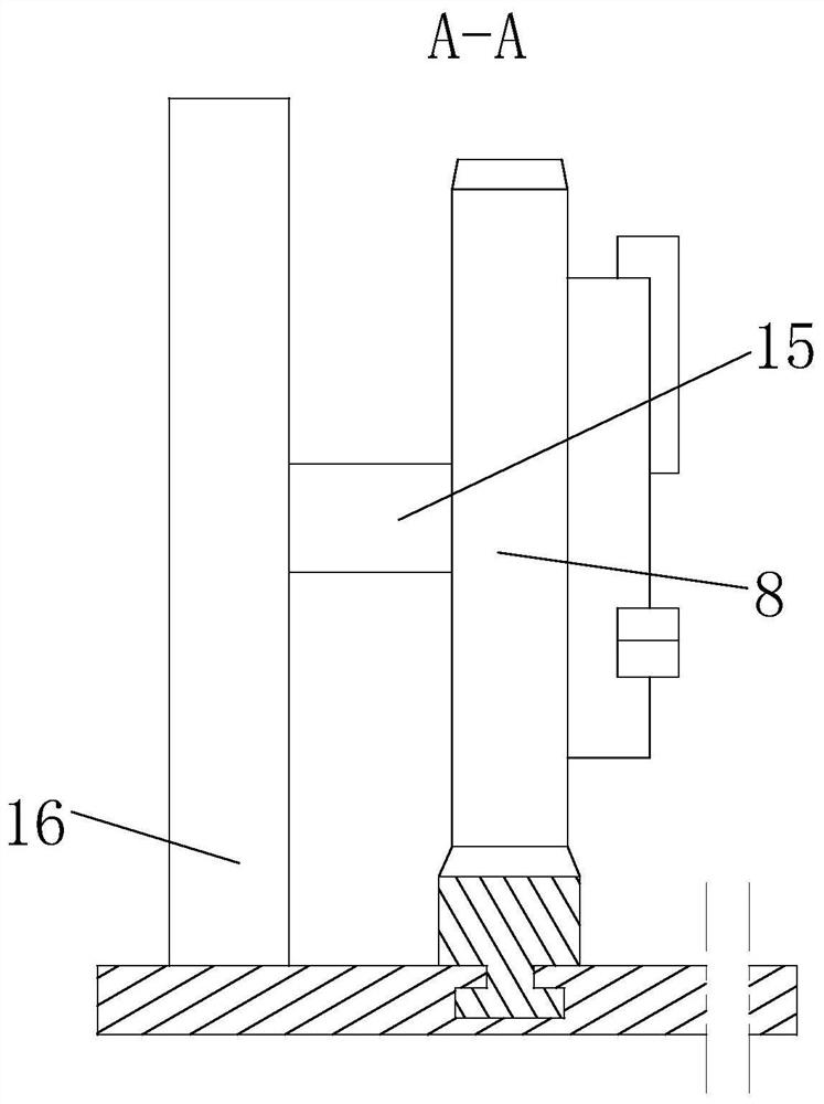 An automatic cleaning device for the outer arc surface of a large aluminum tube