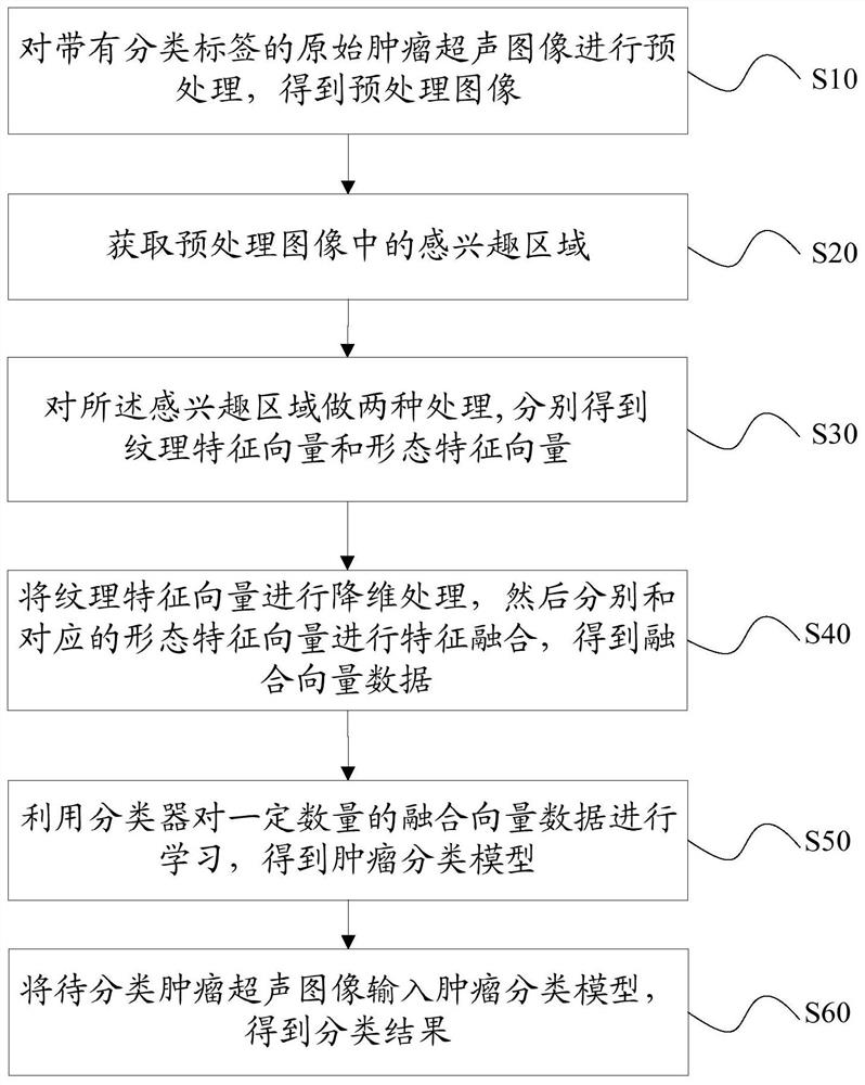 Tumor ultrasonic image classification method and device based on optical density transformation, and medium