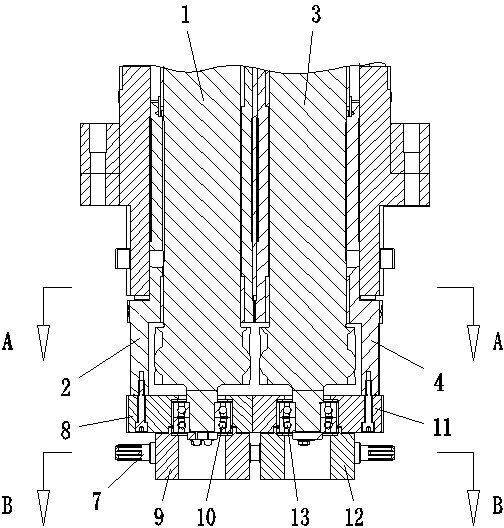 Roll gap regulating mechanism