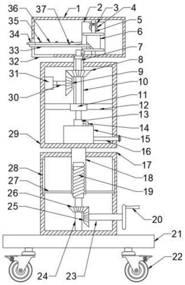 Intelligent sprinkling irrigation device for agricultural greenhouse planting