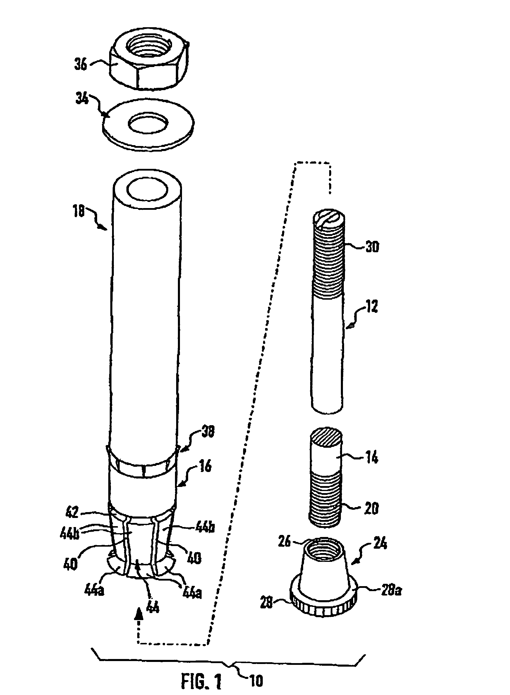 Undercut anchor element that can be mounted with positive engagement