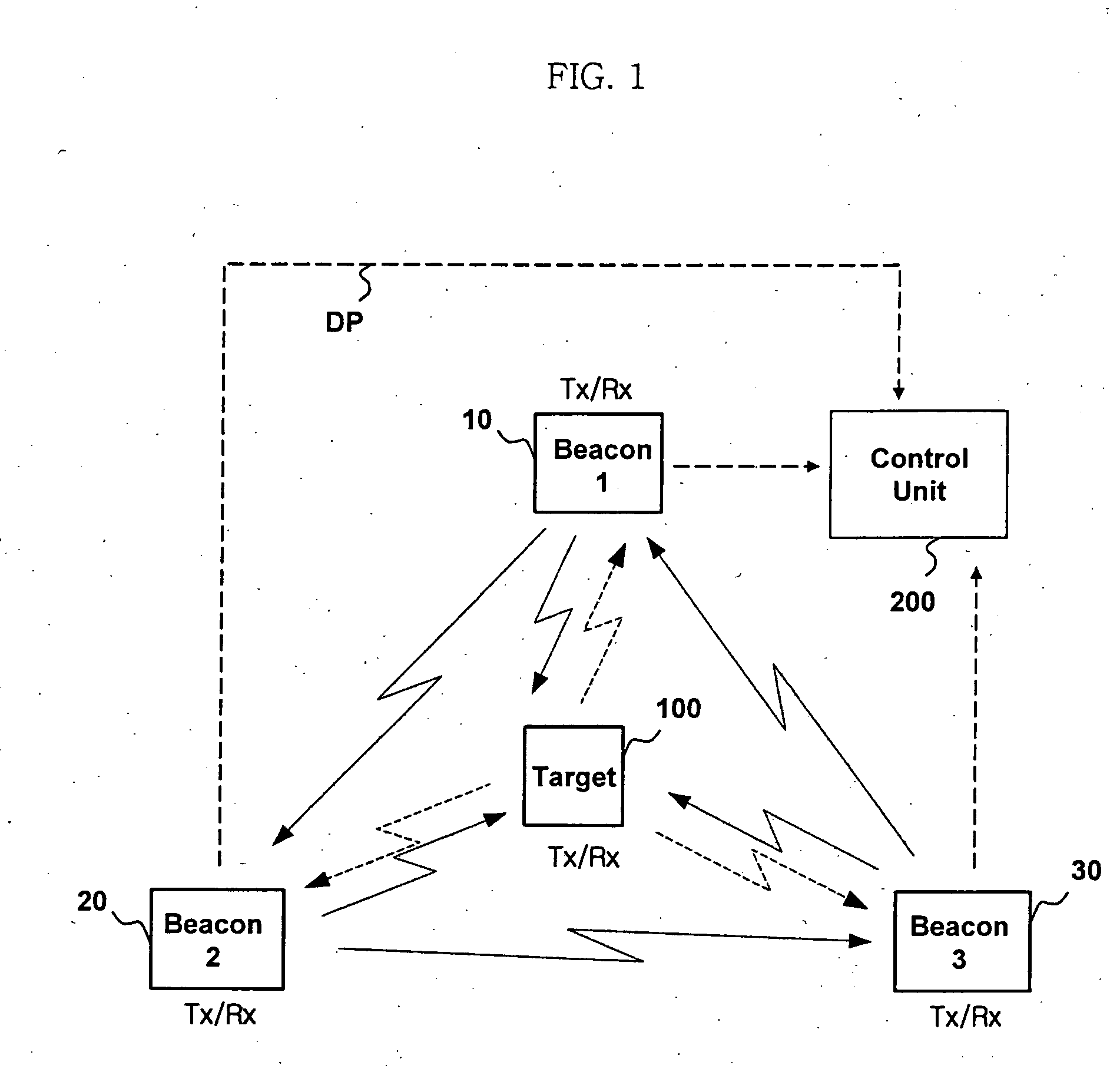 System and method for asynchronous wireless positioning by ordered transmission