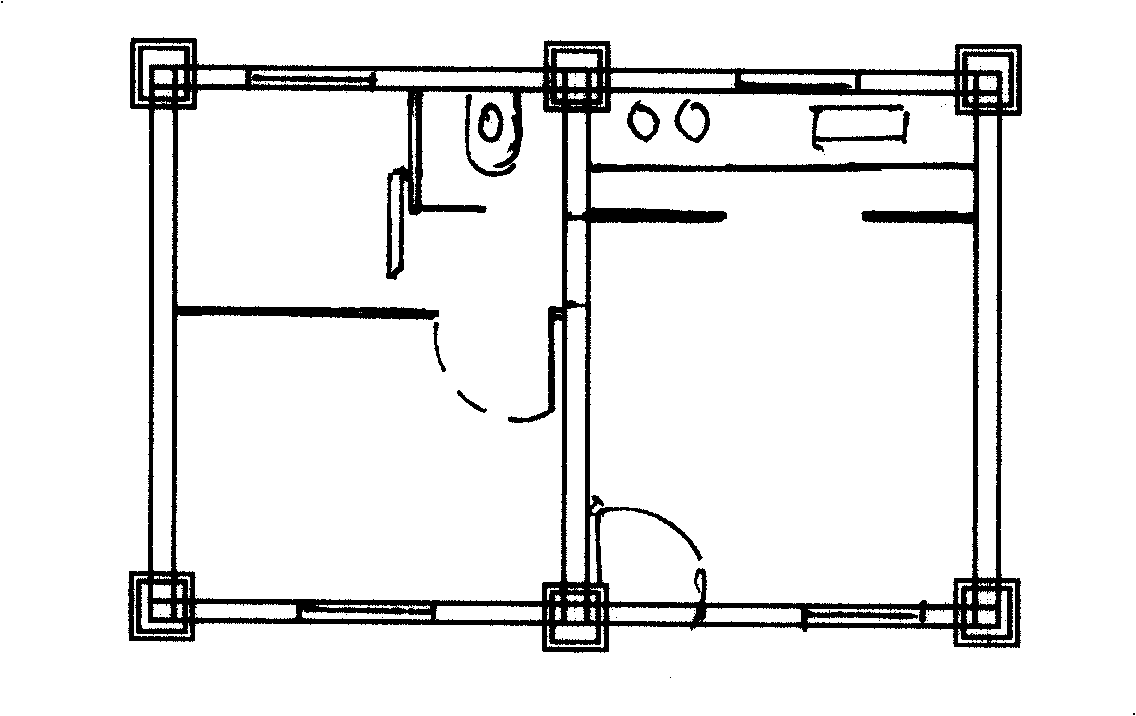 Assembled anti-knock movable house