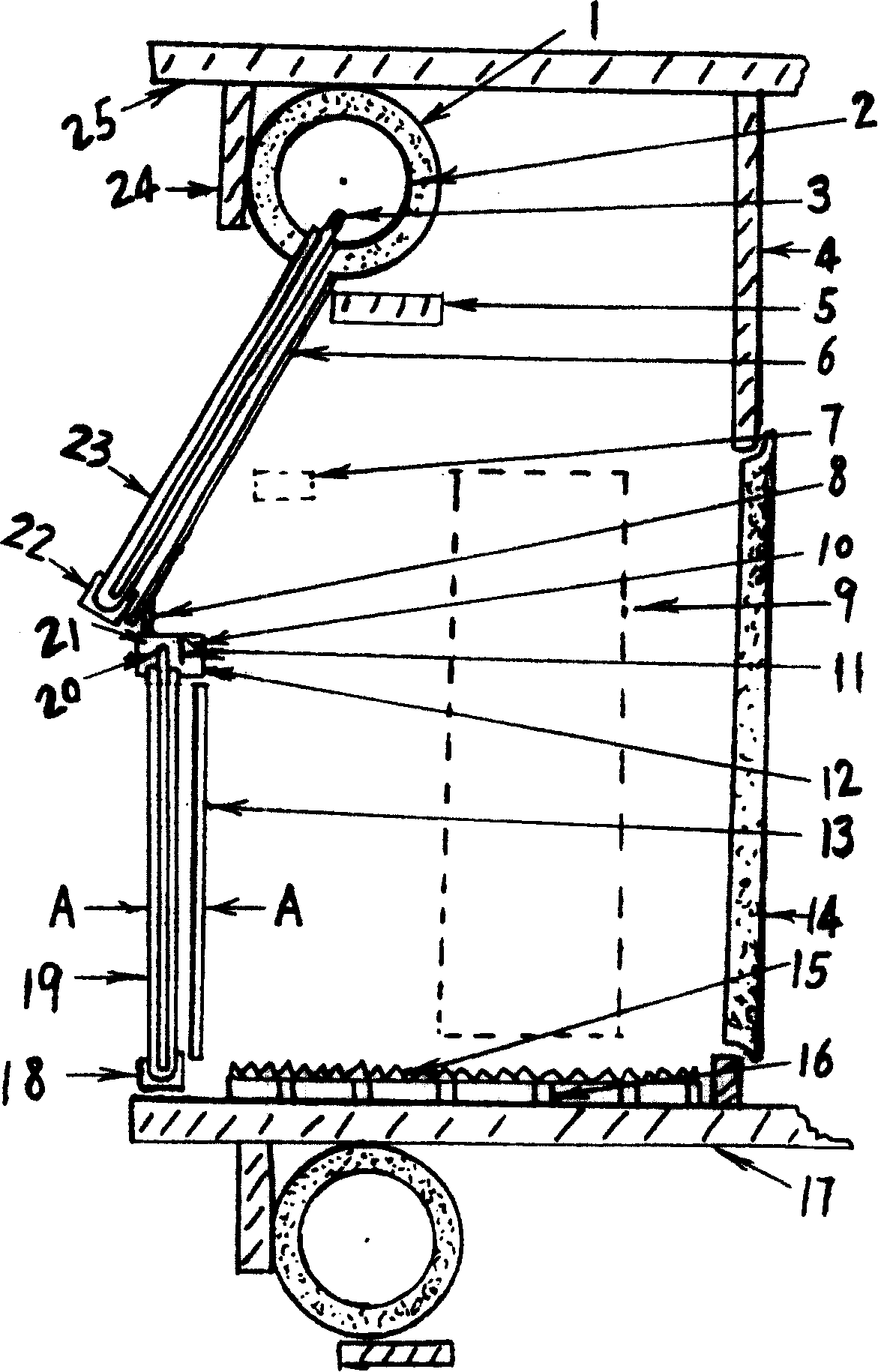 Vacuum tube solar bathroom and heating balcony combination