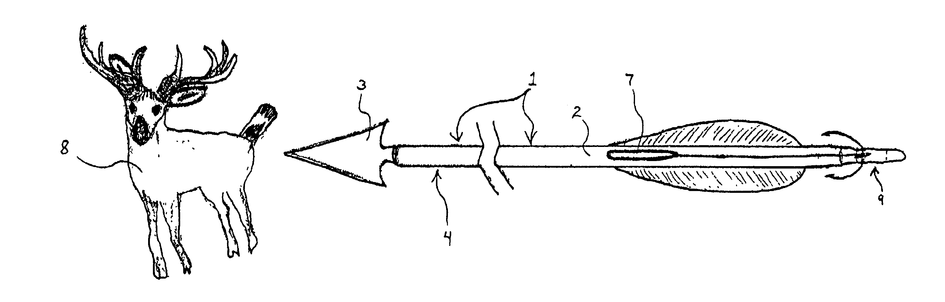 Detachable nock for detaching a locator from an arrow