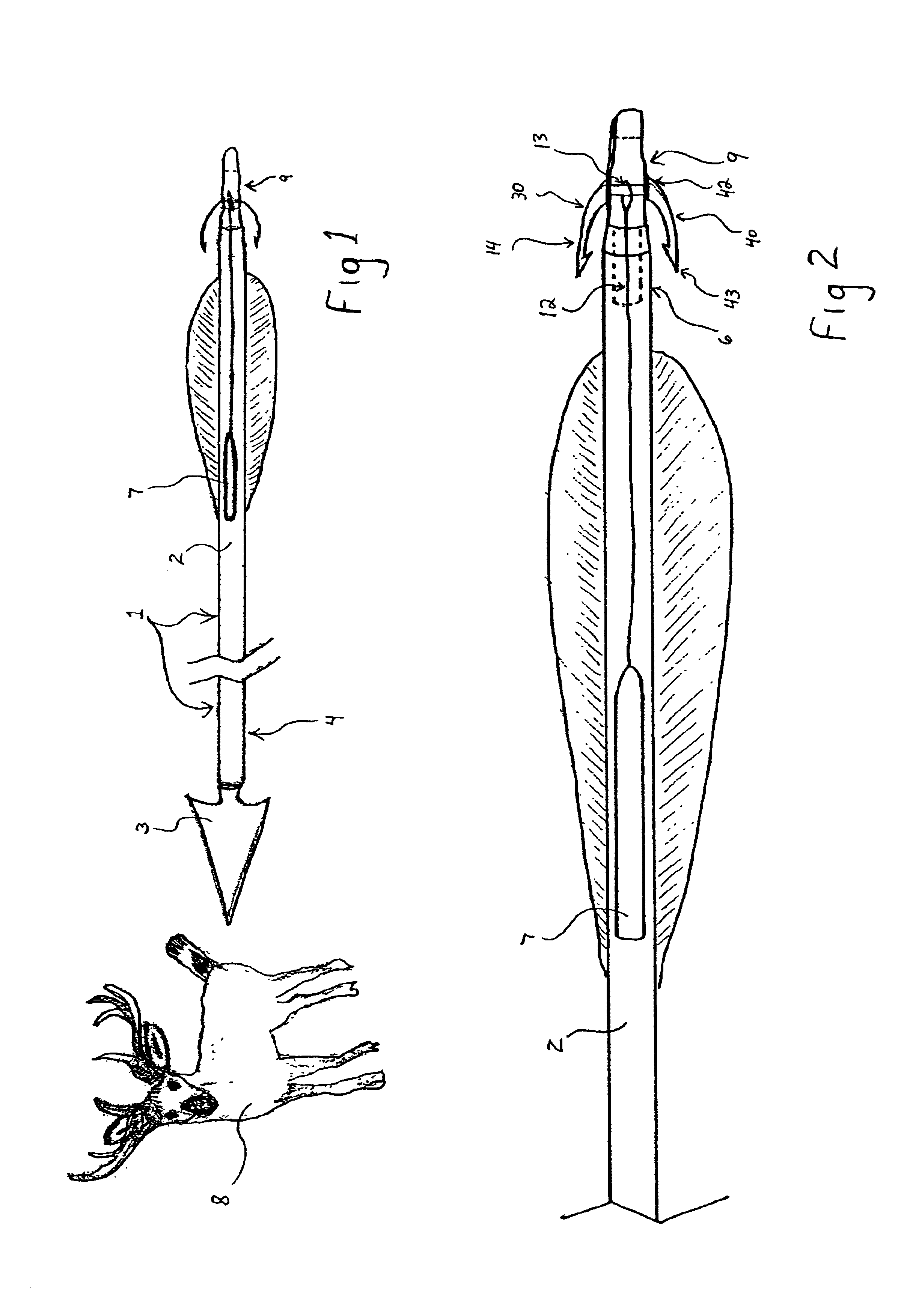 Detachable nock for detaching a locator from an arrow