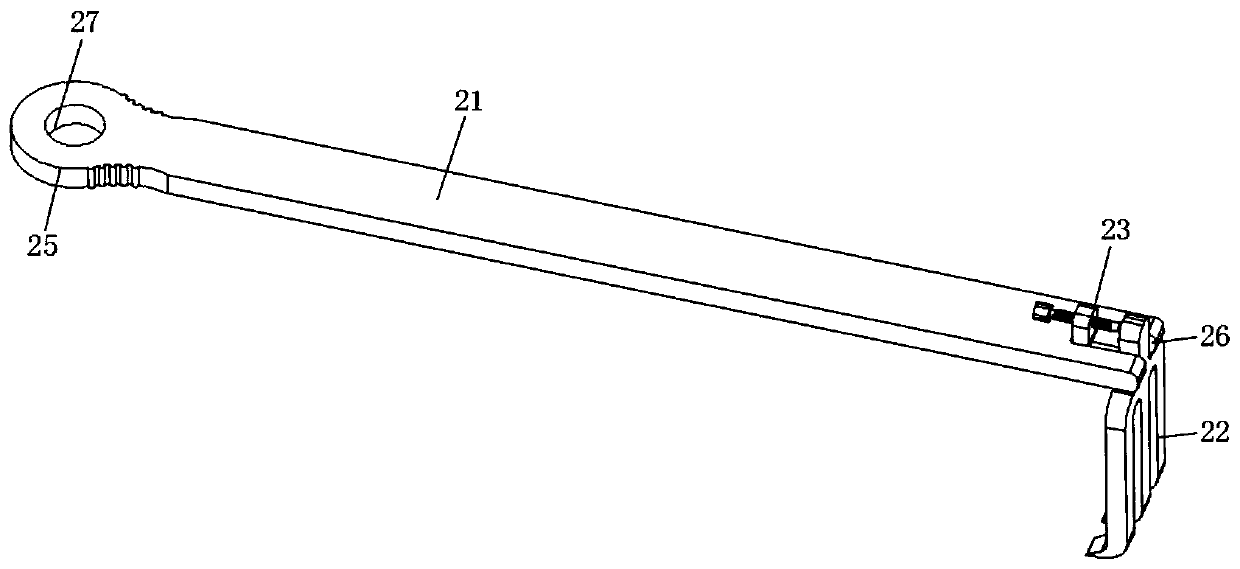 Surgery retractor for division of hepatobiliary and pancreatic surgery