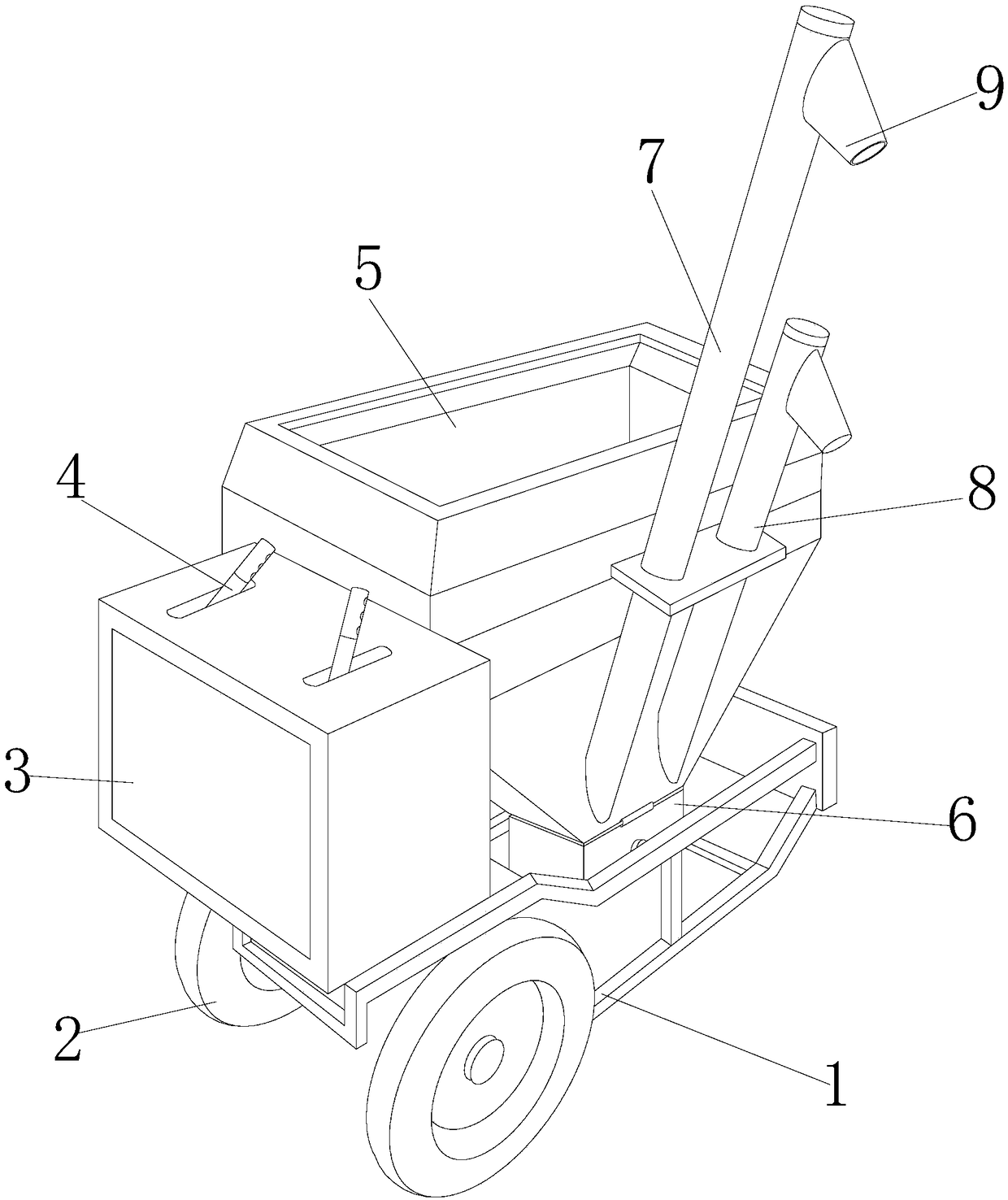 Novel feed quantitative supplying feeding device