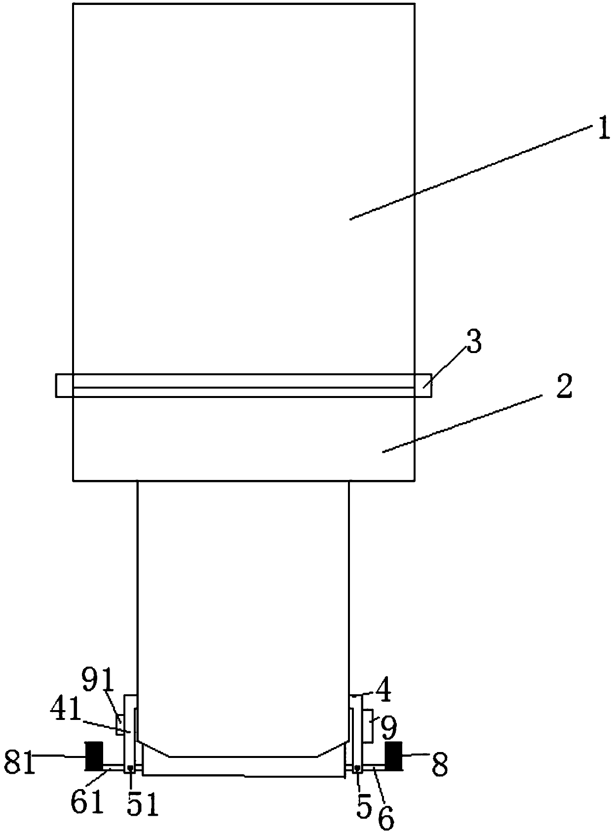 Filling nozzle of liquid filling machine