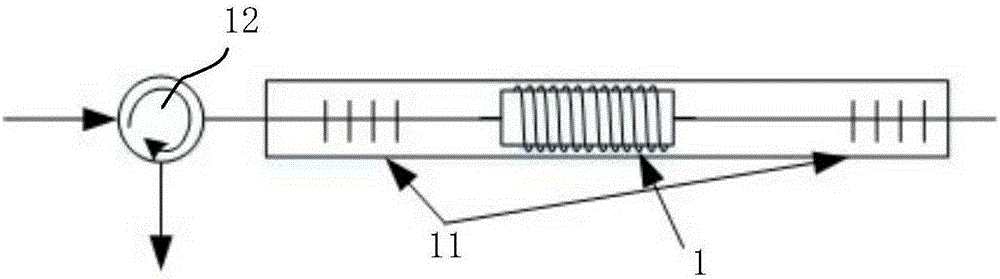 Interferometric optical fiber hydrophone resisting strong electromagnetic interference and manufacturing method thereof