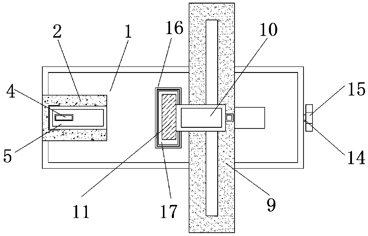 Adjustable polishing device for machining of aluminum-based copper-clad plate