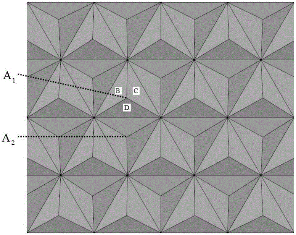 Method for calculating reflected light intensity of cubic pyramid type retroflection material