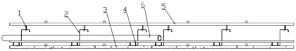 Novel building disassembly-free laminated slab with buckle type split heads