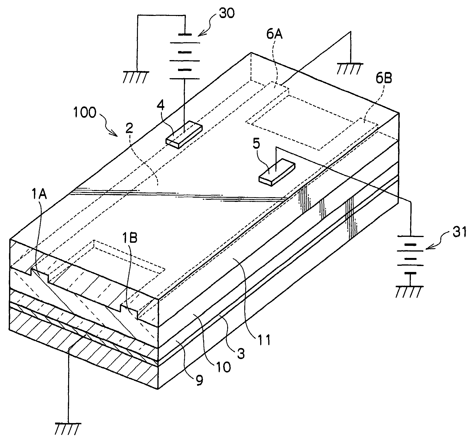 Optical switching element