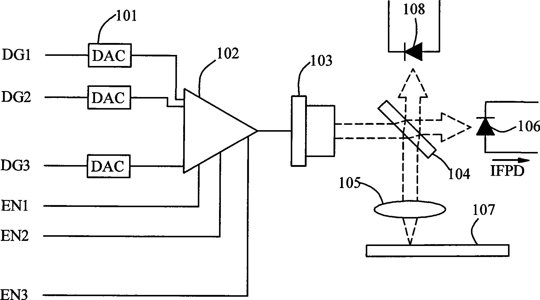 Method for correcting output power of online optical head