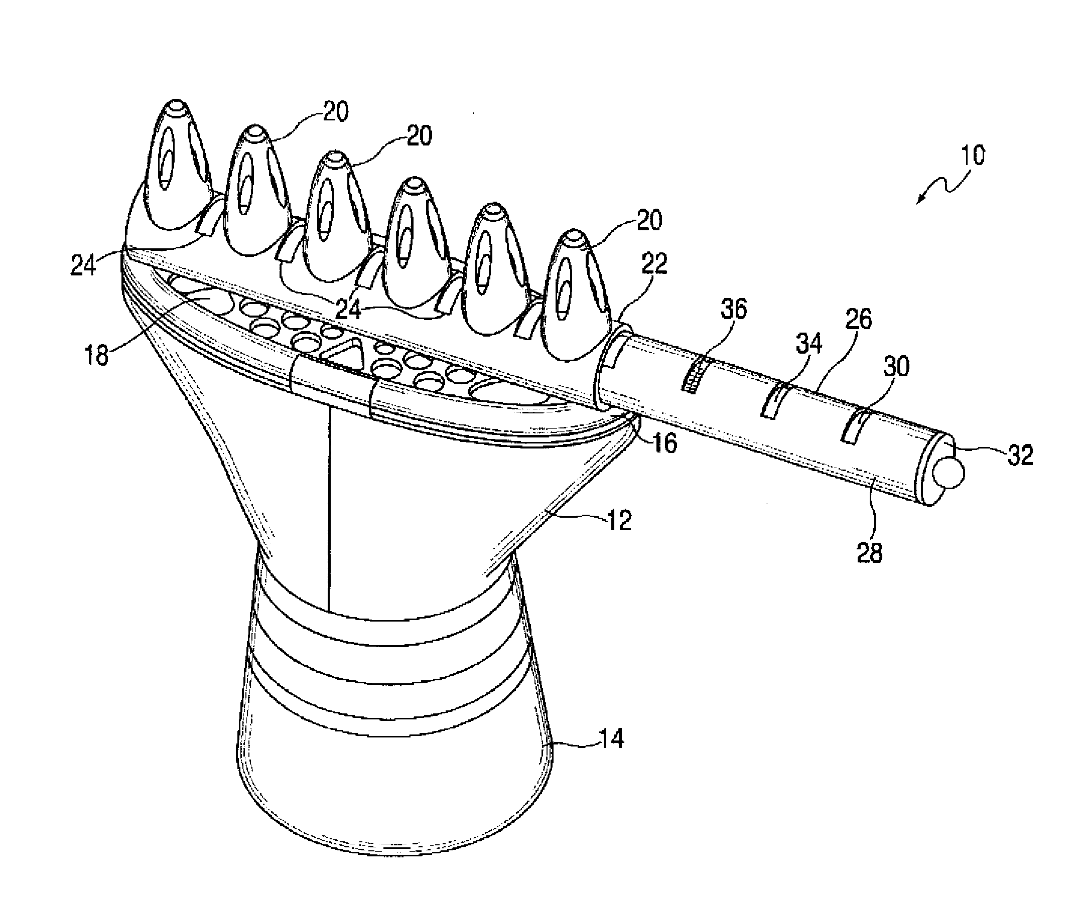 Conditioner applicator for hair styling device