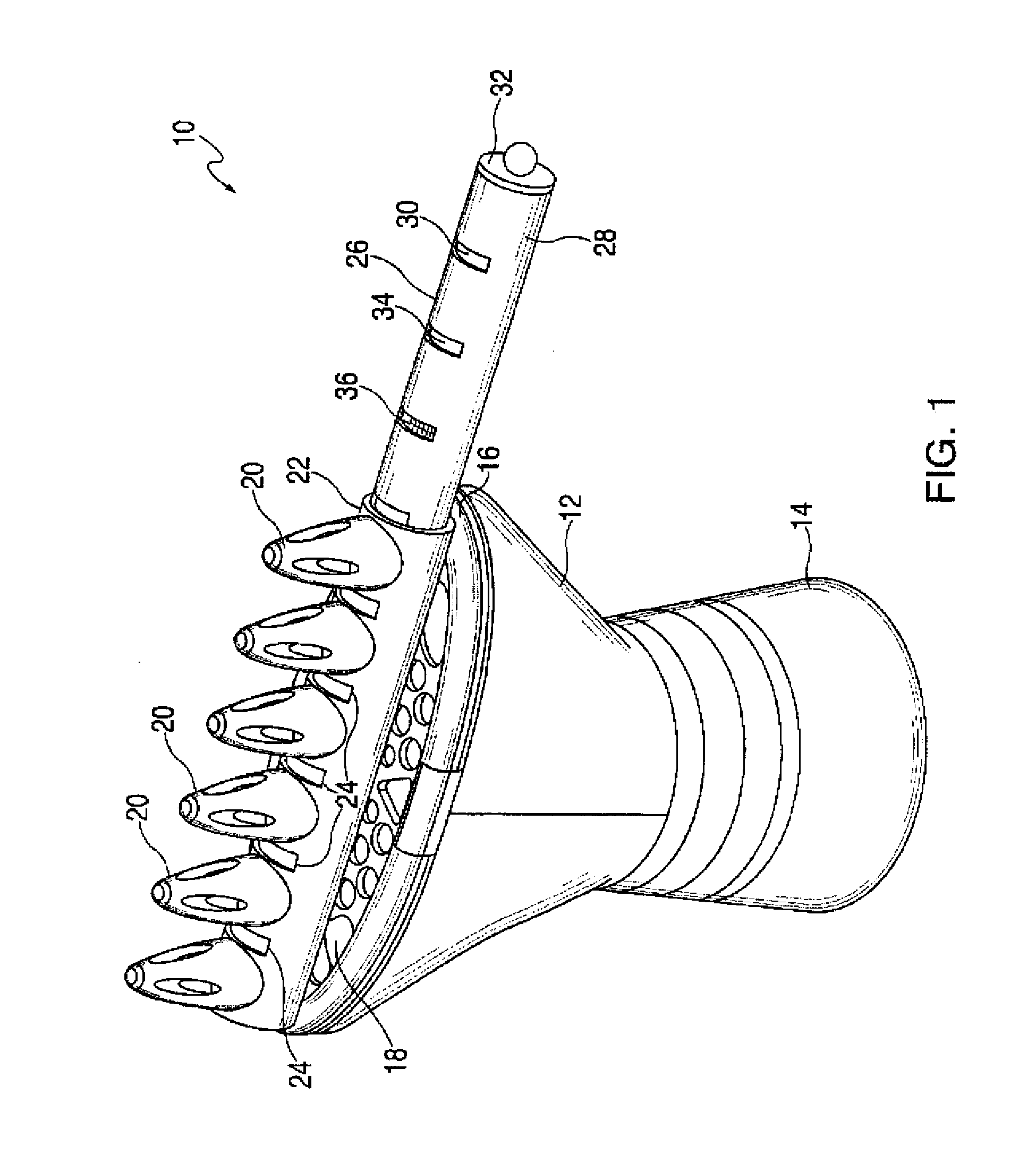 Conditioner applicator for hair styling device