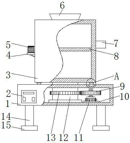 Rice screening machine capable of achieving efficient screening