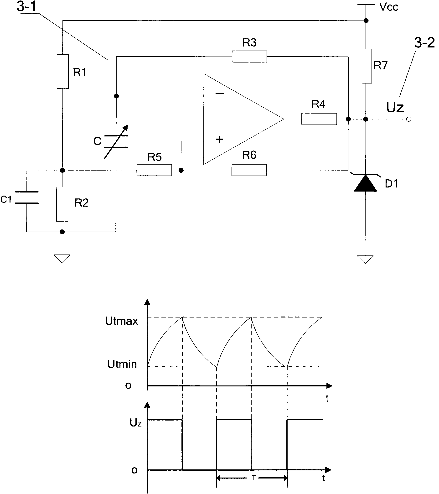 Variable dielectric capacitor type sensing device and method for oscillation measurement of piano key rolling reduction