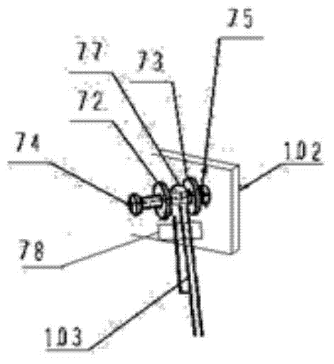 Asynchronous door knife with car door lock, elevator door motor and car door system