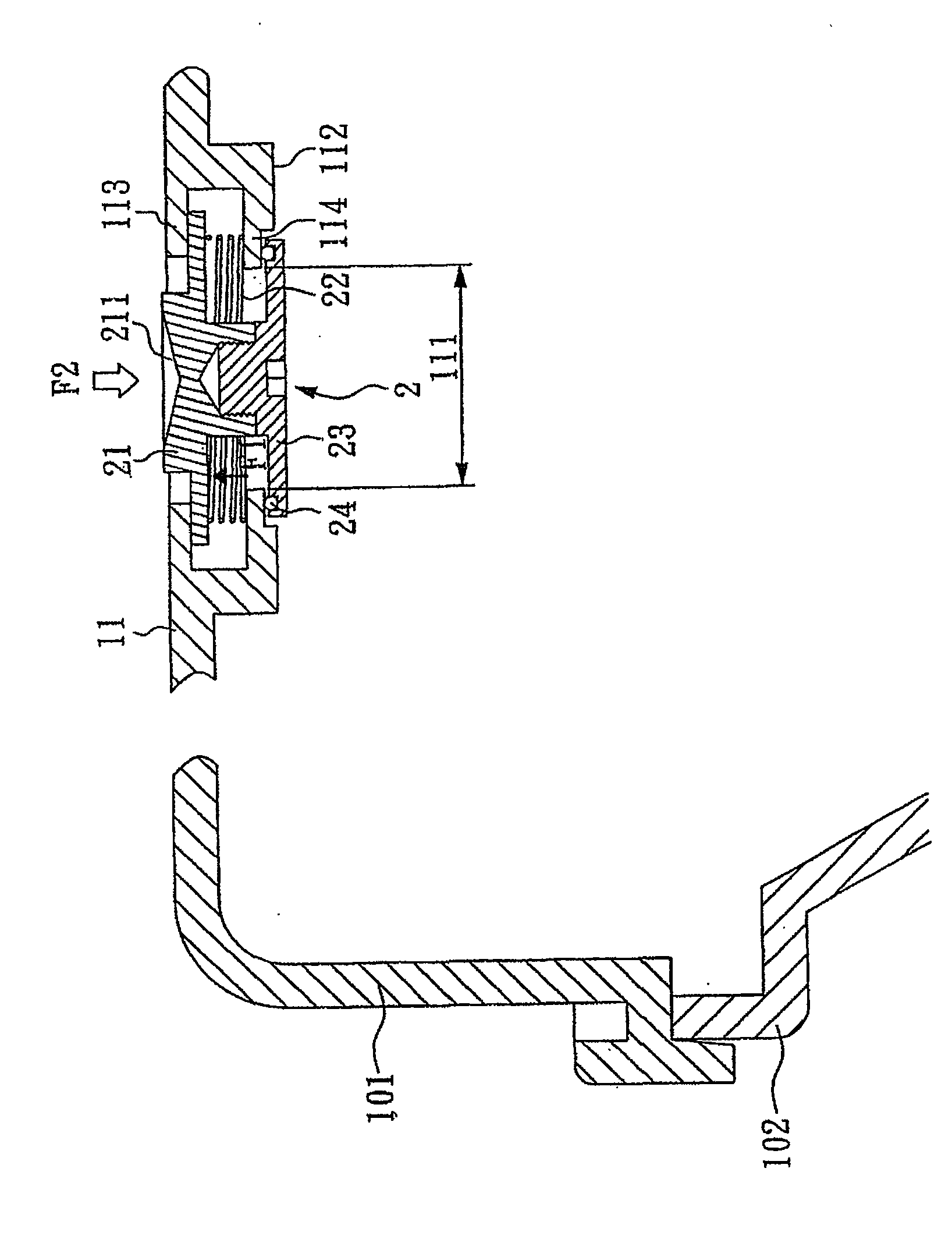 Cassette with air inlet valve