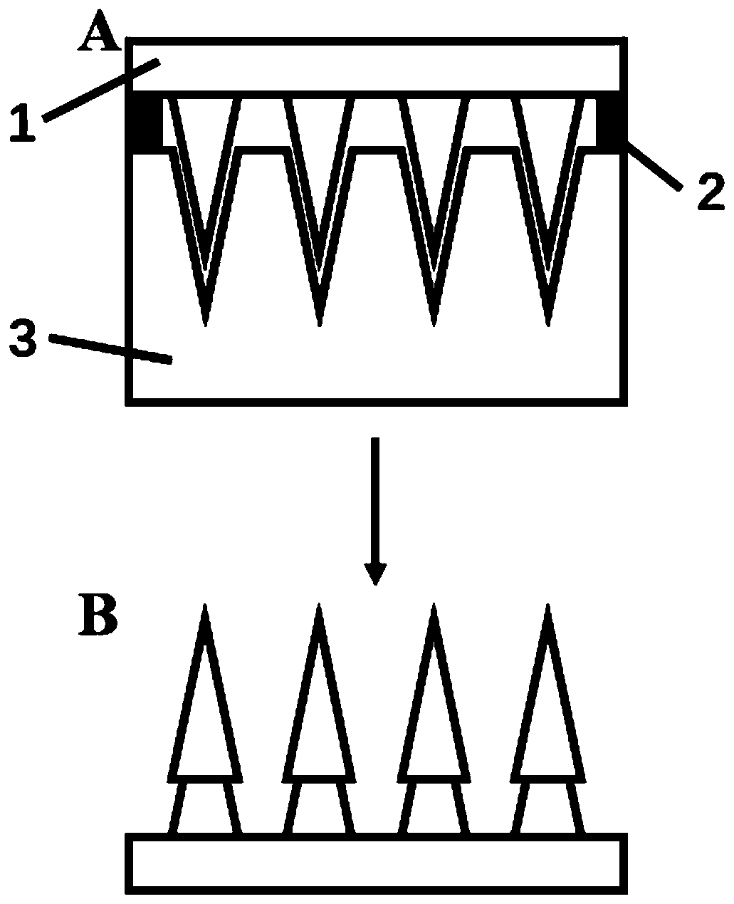 Multilayer microneedle array and preparation method thereof