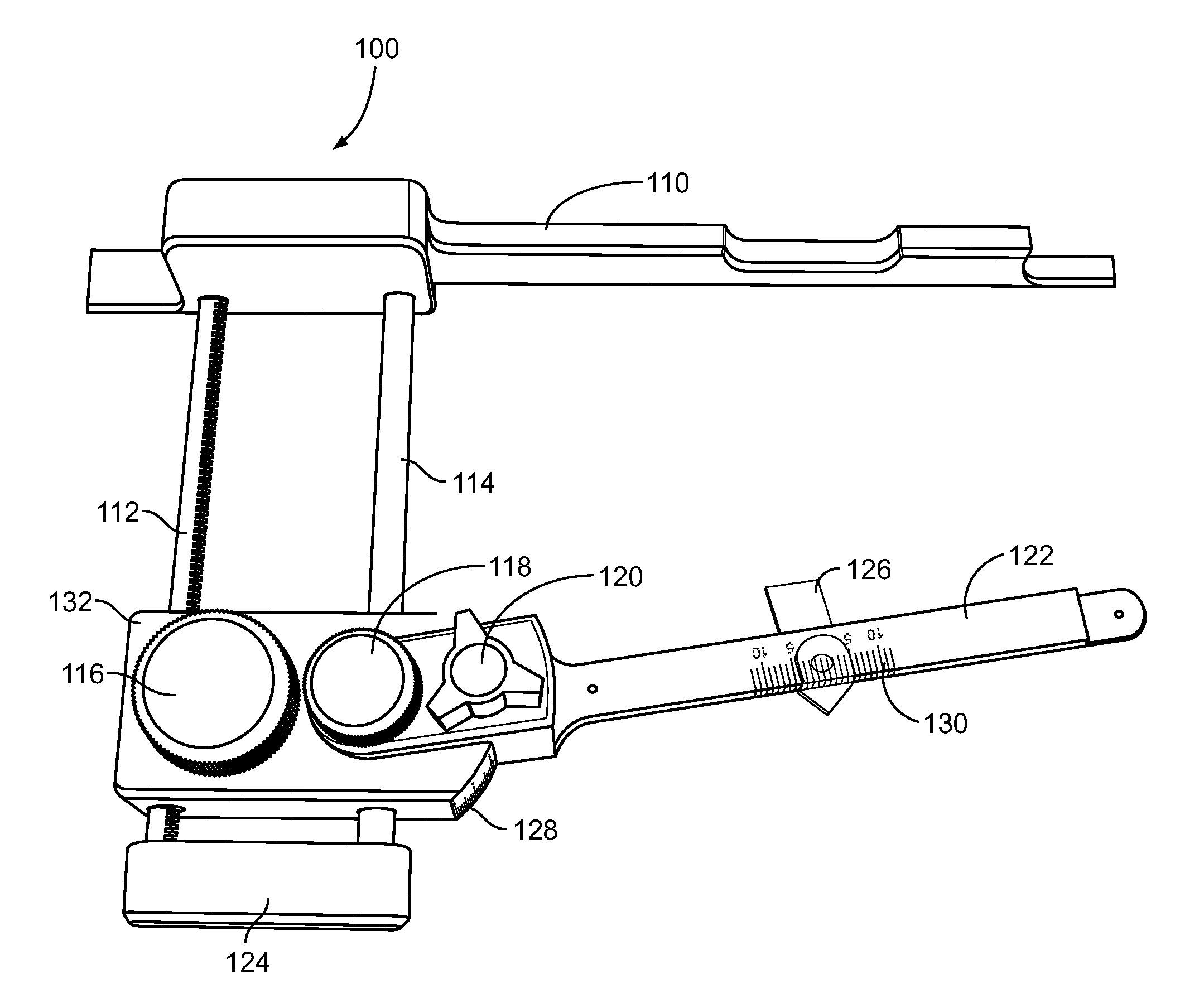 Dental measuring device