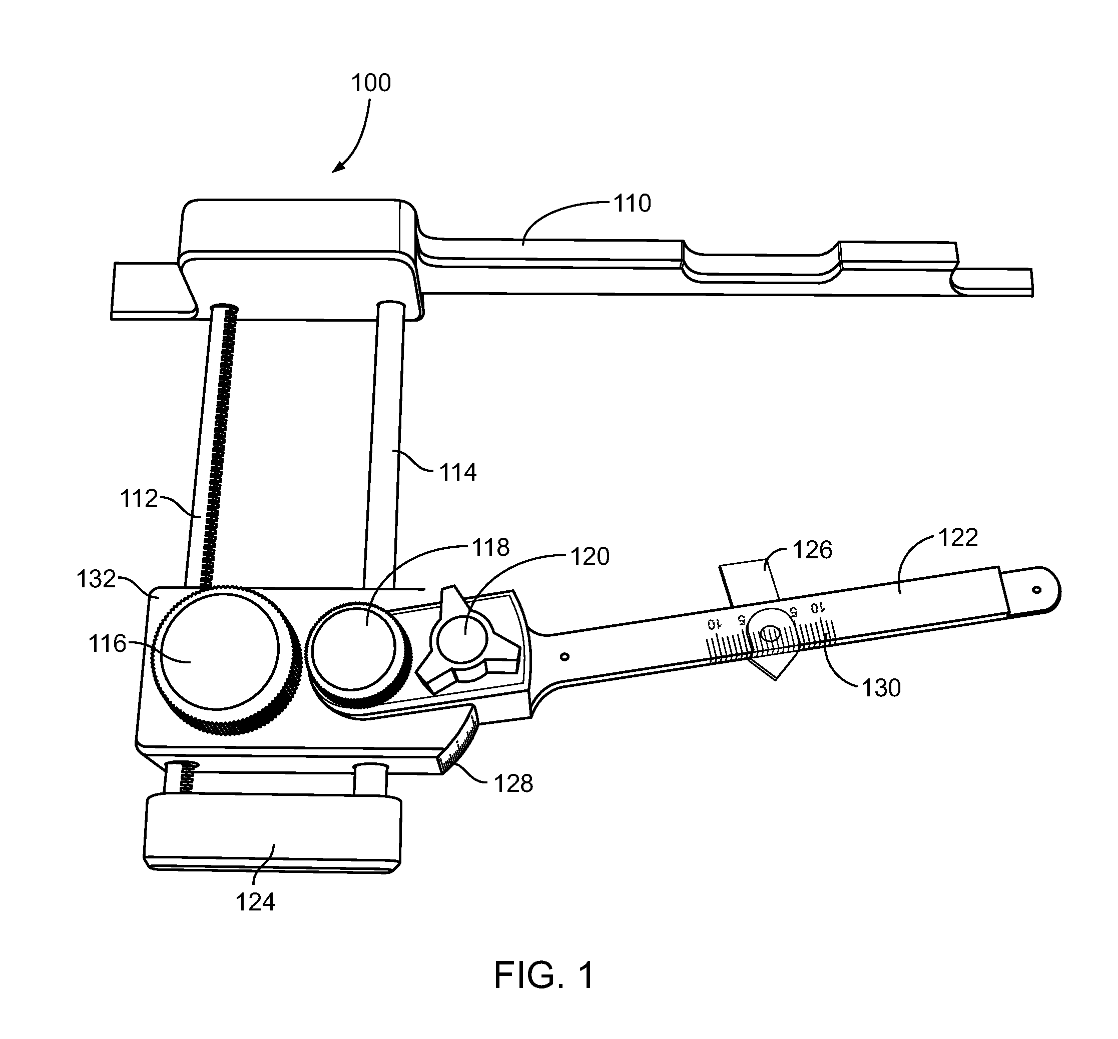 Dental measuring device