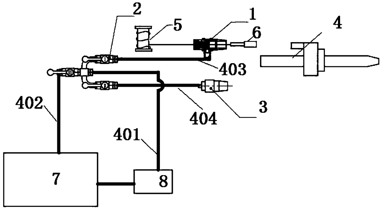 Waterway control assembly and method for rope core drilling rig